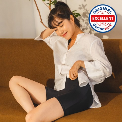 [단색] 컴포트에어 드로즈 (기능성 사각 여성 위생팬티 샘방지 생리 속바지 논샘팬티 초경선물)