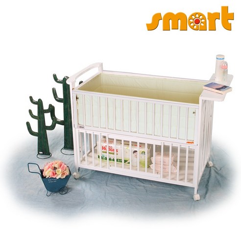 안전하고 편안한 수면을 위한 보니스마트 유아 원목 침대