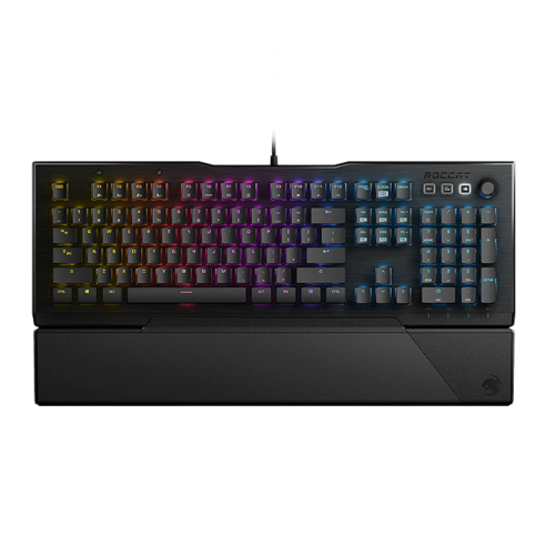 로캣 벌칸 Vulcan 121 AIMO 게이밍 키보드 Black (적축/영문 자판), 적축 / 영문 자판, 블랙, ROC-12-671-RD