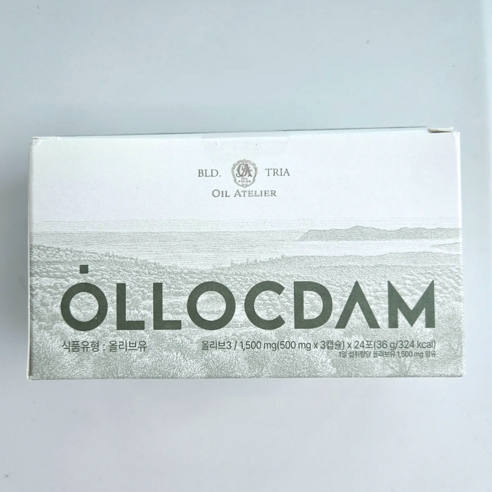 LOIVE 3 올리브3 OLLOCDAM 올리브오일캡슐 올리브오일 캡슐오일 EVOO 엑스트라버진 72정 O, 24회분, 36g, 2개
