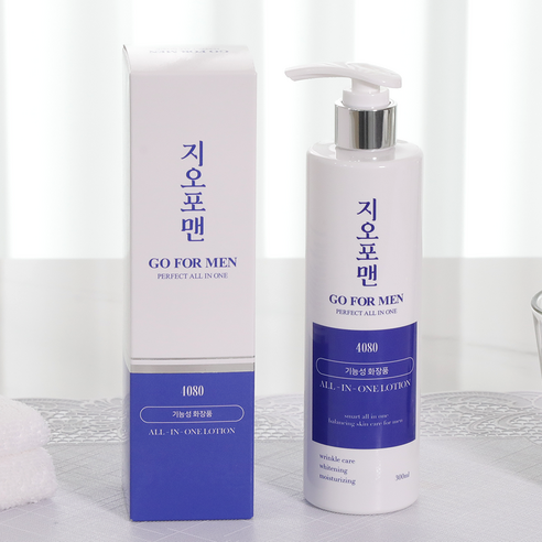 지오포맨 퍼펙트 올인원 로션 중년 남성 주름 미백 화이트닝 스킨, 300ml, 2개