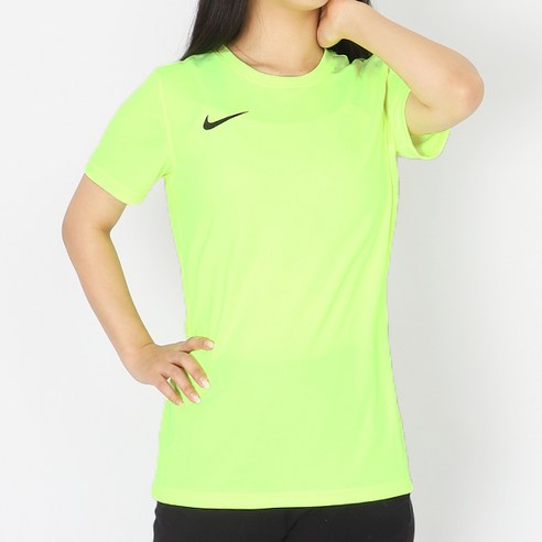나이키 우먼스 드라이 핏 파크 7 숏슬리브 저지 볼트(BV6728-702)
