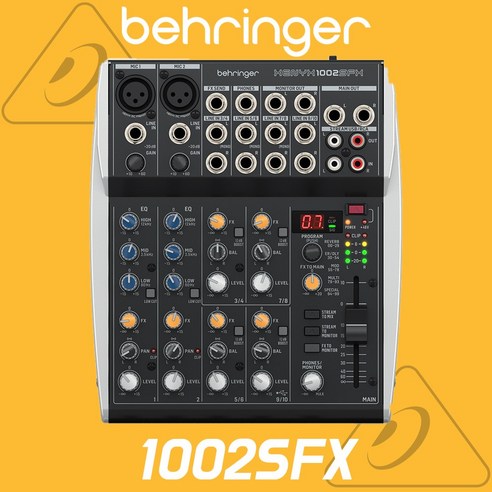 [공식인증점] 베링거 1002SFX 아날로그 믹서 10채널 USB 오디오 인터페이스