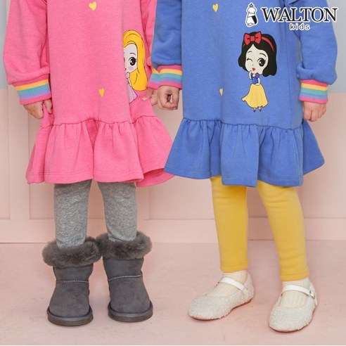 월튼키즈 아동용 데일리 융 기모 레깅스