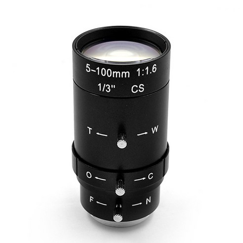 5-100mm HD 줌 렌즈 수동 아이리스 수동 줌 렌즈 산업용 렌즈 카메라 액세서리, 보여진 바와 같이, 하나