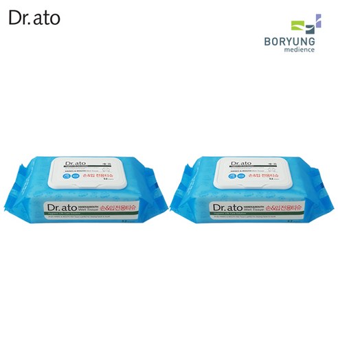 닥터아토 항균 손입티슈: 우리 아이를 위한 안심 선택, 깨끗함과 안전을 담다