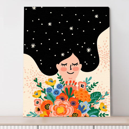 플레이어바웃 DIY 고백 명화그리기 세트 유화 40 x 50, 고백 (MG093)