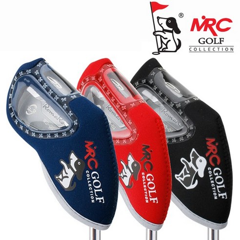 MRC GOLF 네오프렌 이중창 아이언커버 9개 1세트 MG-IR05, 레드