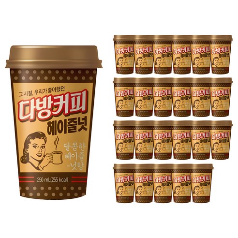 동원에프엔비 소와나무 다방 커피 헤이즐넛, 250ml, 24개 빙그레사이즈업