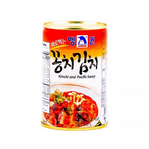 펭귄 꽁치김치 380g 꽁치캔 통조림, 1개