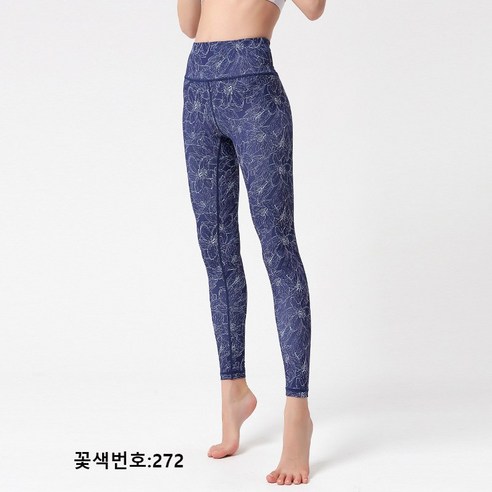 여성 꽃무늬 요가 레깅 댄스 레깅