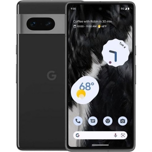 Google Pixel 7 5G 미국 버전 128GB Obsidian 언락, Obsidian_Unlocked | Renewed