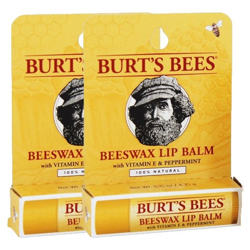 버츠비 내추럴 립밤, Beeswax Blister Pack, 2개
