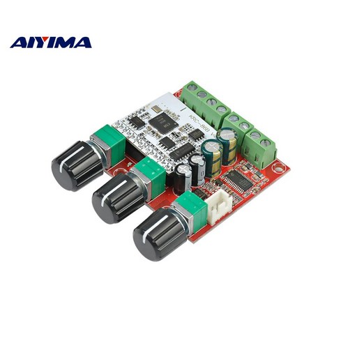 AIYIMA TPA3110D2 서브우퍼 블루투스 앰프 보드 2.1채널 TPA3110 액티브 디지털 오디오 앰프 15W*2+30W