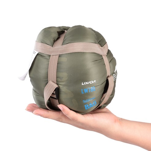 Lixada 초경량 봉투 침낭, 1개, Dark green