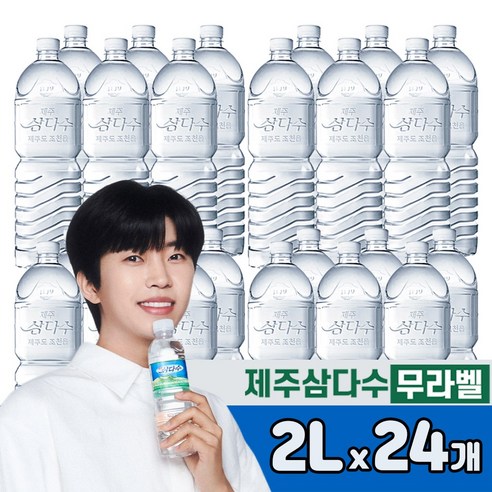 삼다수 (깨끗한 무라벨), 24개, 2L