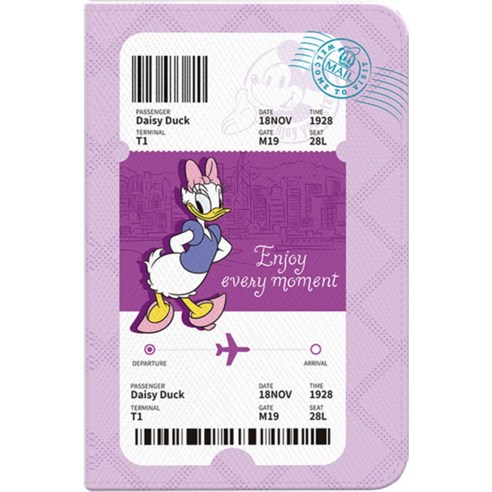 디즈니 트래블 해킹방지 여권 케이스 안티스키밍 RFID차단 해킹방지 디자인 여권 지갑 디즈니 정품