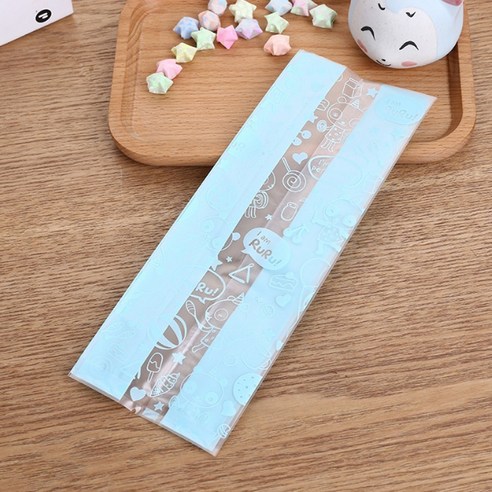 빼빼로데이 선물용 포장지 세트 – 쿠키, 초콜릿, 사탕 포장비닐 50매, 롱루루 봉투 1개 빼빼로포장지