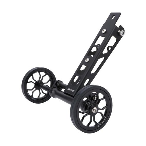 Easywheel 롤러 병 홀더 2-in-1 구성 요소 부품 알루미늄 합금 브래킷 버디 폴드 자전거, 80x197mm, 검은 색