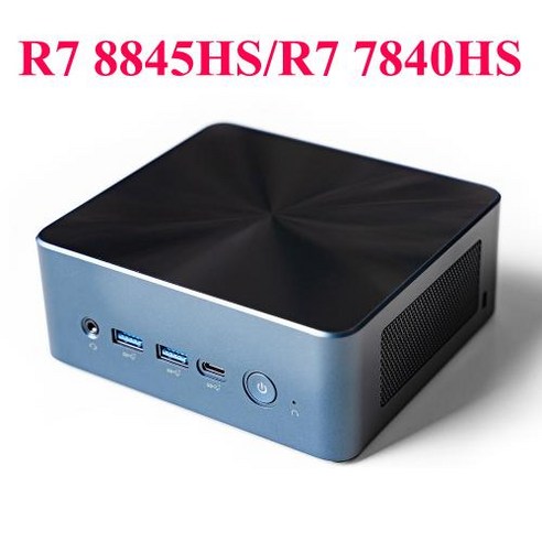 7840HS 미니 PC SZBOX 게이머 컴퓨터 S78 Ryzen 7 윈도우 11 프로 DDR5 5600Mhz Nvme SSD WIFI6 BT5.2, 없음, 없음, 7) NO RAM NO SSD NO OS - R7 88