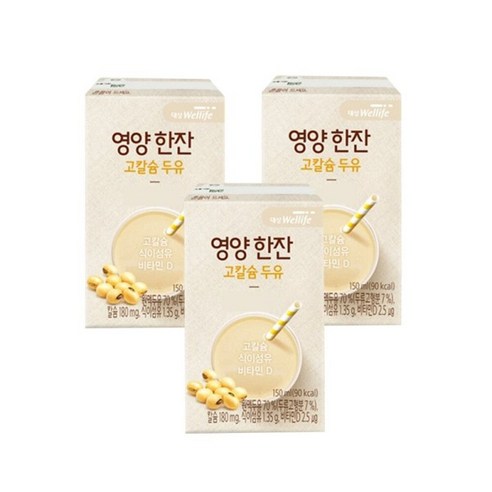 대상웰라이프 뉴케어 영양한잔 고칼슘두유 150mlX48팩 (2box)