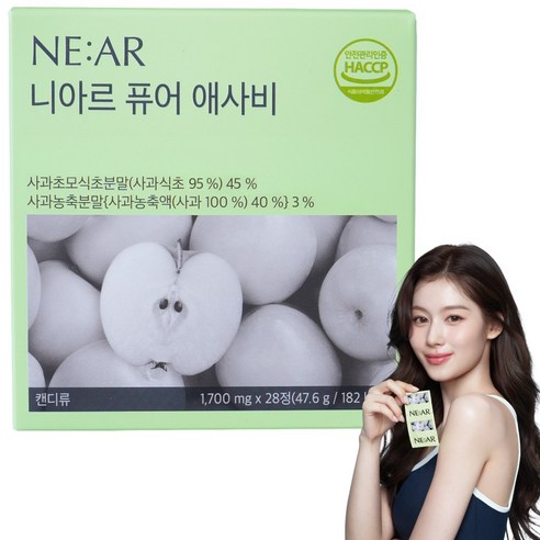 니아르 퓨어애사비 애사비 고체애사비 애사비캔디 혈당캔디 다이어트 혈당케어 1,700mg X 28, 28정, 1박스