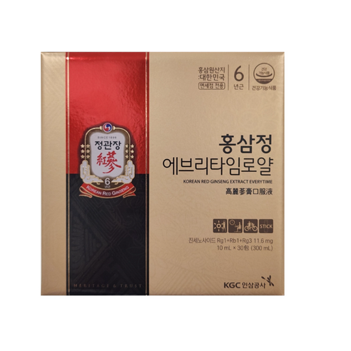 (쇼핑백포함)정관장 홍삼정 에브리타임로얄 10ml 30포, 300ml, 1개