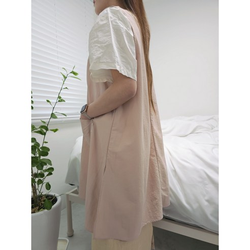 아이들과 함께하는 선생님들을 위한 완벽한 선택, 룩엣홈 베이비 핑크 앞치마!