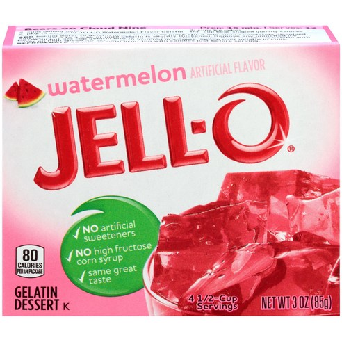 젤오 젤라틴 디저트 젤리 믹스 85g, 워터멜론(Watermelon), 1개