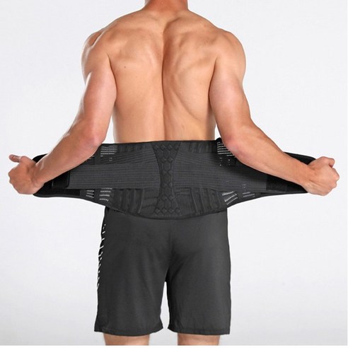 OMYGA 프리미엄 더블밴딩 남성용 허리보호대 HY35, 1개