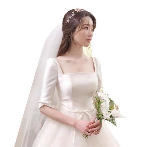 본식 진주 드레스: 고귀함과 우아함이 어우러진 꿈 같은 웨딩드레스