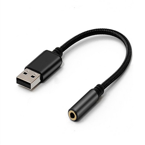 USB 회전 3.5mm 오디오 디지털 디코딩 DA 칩 HIFI 오디오 잭 어댑터, 붉은색