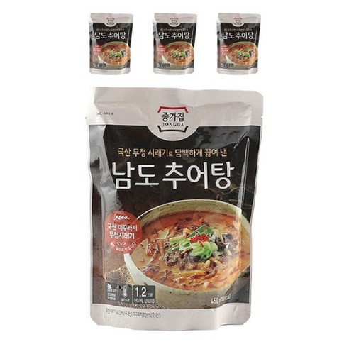 청정원 남도추어탕, 4개, 450g