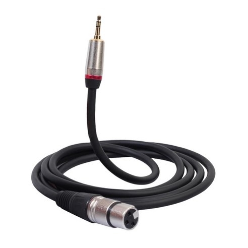 마이크 오디오 어댑터 차폐 코드 XLR 암 - 3.5mm 1/8, 300cm, 블랙, 다른