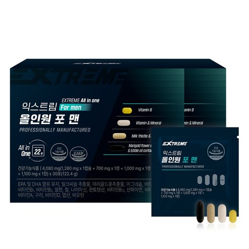 익스트림 올인원 포 맨, 2개, 30회분