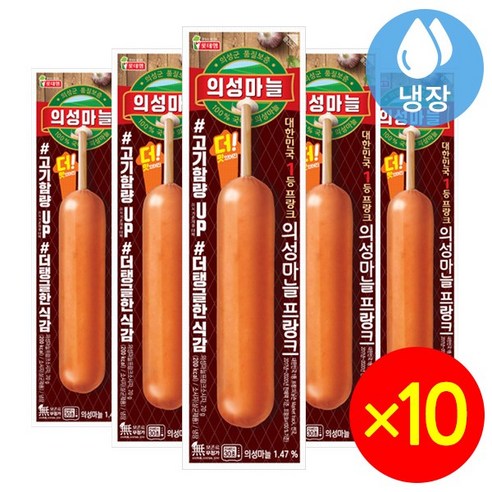 롯데푸드 의성마늘 프랑크 70g, 36개