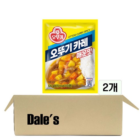 오뚜기 카레 매운맛, 100g, 2개
