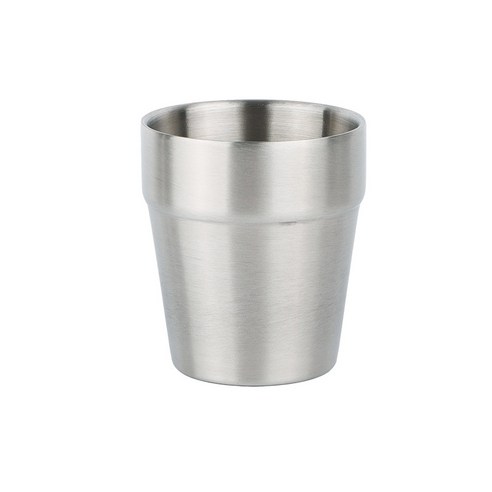 304 스테인레스 스틸 머그 사용자 정의 홈 컵 더블 레이어 단열 anti-scalding 머그 간단한 맥주 음료 컵, 하얀색, 300mL