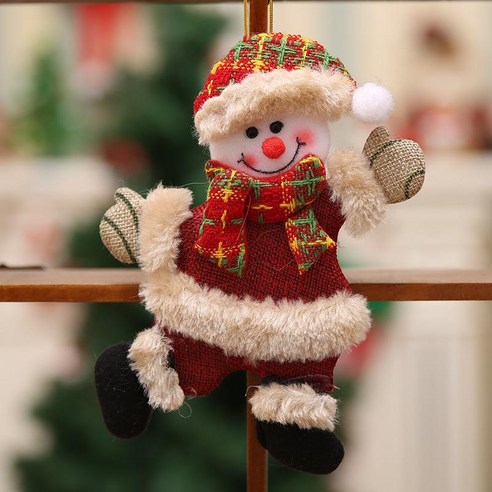 크리스마스 장식 산타 클로스 눈사람 새끼 사슴 크리스마스 트리 펜던트 쇼핑몰 장면 레이아웃 장식 펜던트, 춤추는 펜던트 눈사람