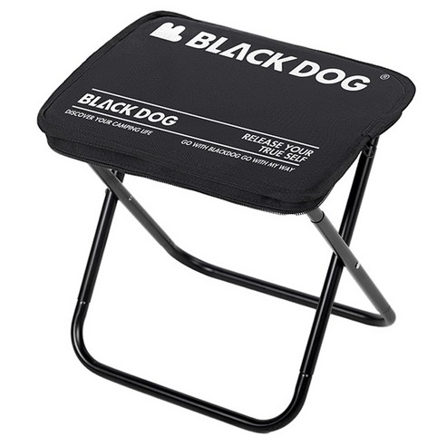 7,900원의 놀라운 가성비로 완성하는 당신의 캠핑, BLACKDOG 휴대용 경량 접이식 캠핑 의자 (나이트 블랙)