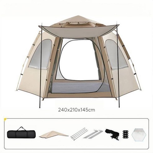 주말 캠핑, 짐 싸는 스트레스는 이제 안녕! 초간편 육각 텐트 사용 후기 캠핑텐트