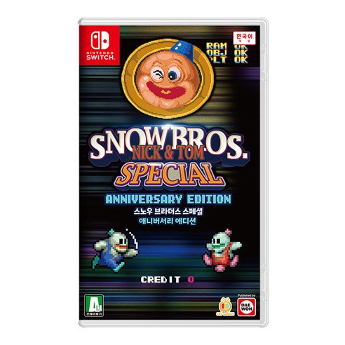 추억 소환! 닌텐도 스위치로 즐기는 짜릿한 눈싸움, 스노우 브라더스 닉&톰 Anniversary Edition 스노우브라더스