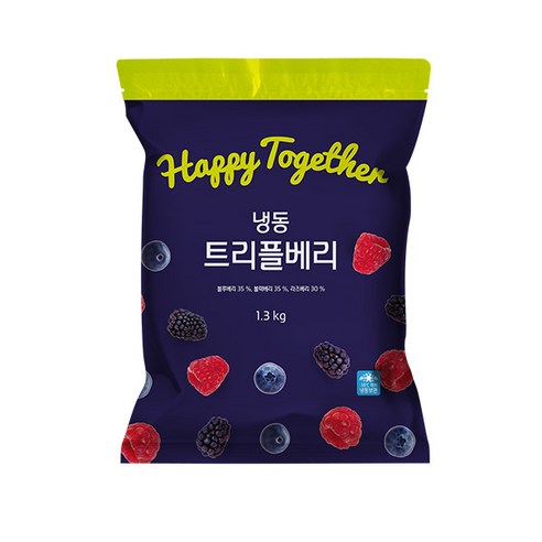 생활앤 냉동 트리플베리 1.3kg, 5개