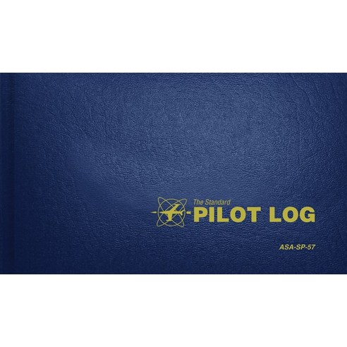 (영문도서) The Standard Pilot Log (Navy Blue): Asa-Sp-57 Hardcover, Aviation Supplies & Academics, English, 9781560273301