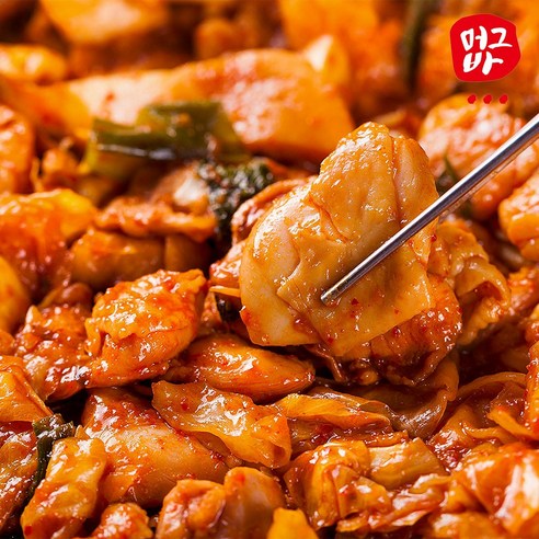 [당일출고] 머그바 춘천 양념 생닭갈비 650g + 납작당면 100g, 650g, 5개 - 닭갈비 | 쿠팡
