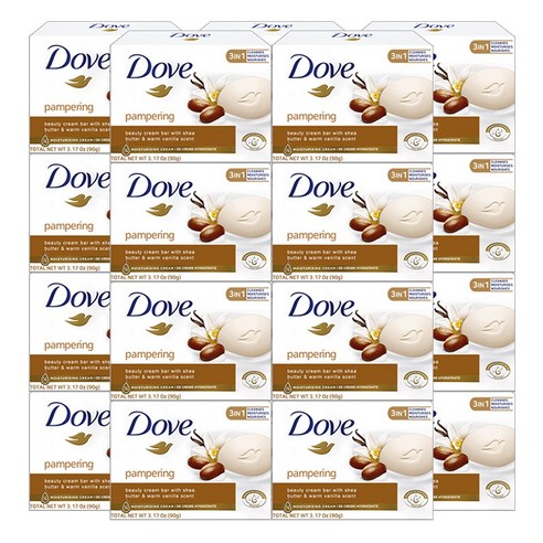 [메리박스] 유니레버 도브 시어버터 뷰티바 90g, 12ea