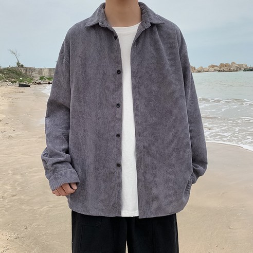 DFMEI 봄 가을 긴팔 셔츠
