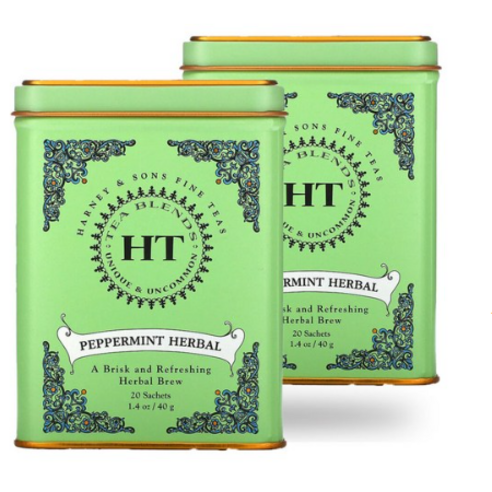 하니앤손스 페퍼민트 허벌 프리카페인 티백 20개 40G x 2통 총 40개입, 2개