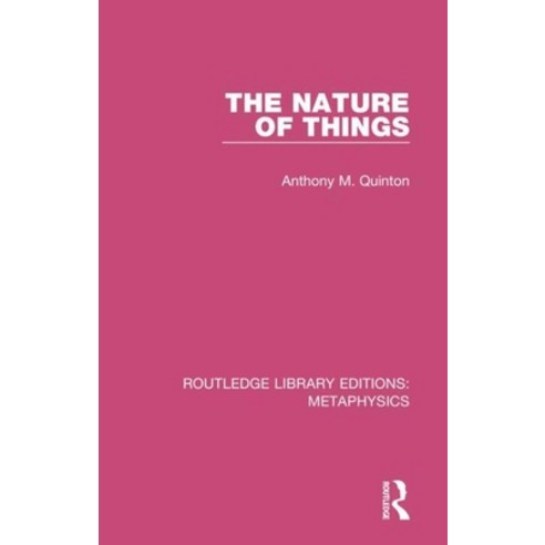 (영문도서) The Nature of Things Paperback, Routledge, English, 9780367194086
