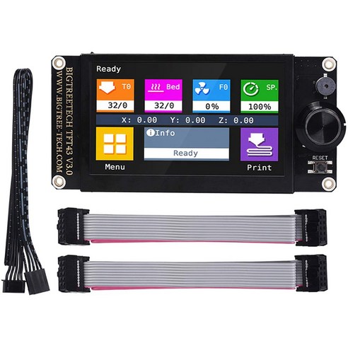 Xzante BIGTREETECH TFT43 V3.0 프레스 스크린 12864LCD WiFi 무선 3D 프린터 부품 SKR V1.4 Turbo MINI E3 Ender3, 검은 색